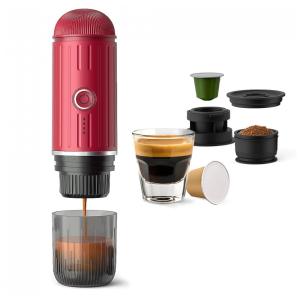 Mini Máquina de Café Portátil 19 Bar com Carregamento USB-C e Compatível com Café Moído e NESPRESSOpods para Viagens, Acampamento e Casa