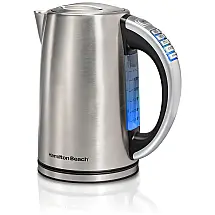Chaleira Elétrica, 1,7L, Indicador LED, Aço Inoxidável, 110v, HAMILTON BEACH 41020R, Prateado