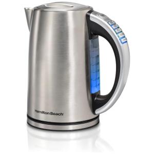 Chaleira Elétrica, 1,7L, Indicador LED, Aço Inoxidável, 110v, HAMILTON BEACH 41020R, Prateado