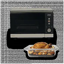 Crispi Countertop Microwave and Air Fryer in Stone Gold