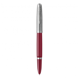 Caneta Tinteiro com Escrita Suave Ponta Média e Estojo, PARKER 2123496, Vermelho