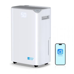 Desumidificador de 418 metros quadrados para porão, 23,66 litros Estrela de Energia para Casa com Mangueira de Dreno,BBianLyy