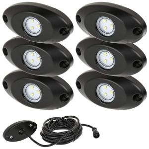 Luz LED Automotiva Decorativa Interna Externa Carros e Caminhões à Prova Dágua, JIAWILL, Preto