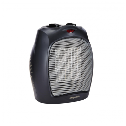 Aquecedor Elétrico Portátil de Cerâmica com termostato, 1500W 110V, Preto