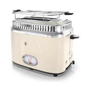 Torradeira Elétrica, Estilo Retro com 2 Fatias, 110v, RUSSELL HOBBS TR9150CRR, Creme
