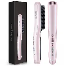 EZ Escova Alisadora Seca e Modela com 5 Níveis de Temperatura, 110v, EZ, Rosa