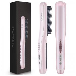 EZ Escova Alisadora Seca e Modela com 5 Níveis de Temperatura, 110v, EZ, Rosa