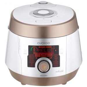 Panela de Arroz Elétrica 5L, com 18 Predefinições e Tela LCD, Branca, 110v, CUCKOO CMC ASB501F, Branco