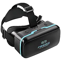Óculos VR Realidade Virtual VR1 Para Smartfones, FEEBZ VR1, Preto