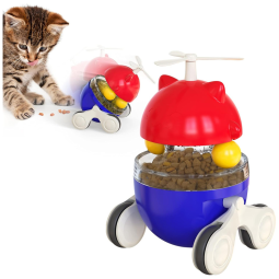 Brinquedo Interativo com Dispensador de Petiscos para Cães e Gatos, NC, Azul