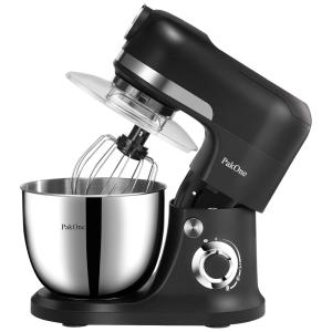Batedeira de Bancada 6.5L com 6 Velocidades, Aço Inoxidável, 800W, 110v, PAKONE KO 8181, Preto