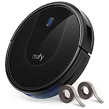 Aspirador de Pó Robô BoostIQ, com auto carregamento, ultra silencioso, multifunção, preto, 110v, EUFY AK T2116111, Preto