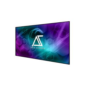 Tela de projeção fixa 100" Akia Screens branca 16:9 CineWhite UHD-B 1,3 gain 8K 4K 3D para parede