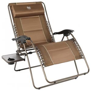 TIMBER RIDGECadeira Reclinável Ajustável Gravidade Zero com Apoio de Cabeça, Marrom