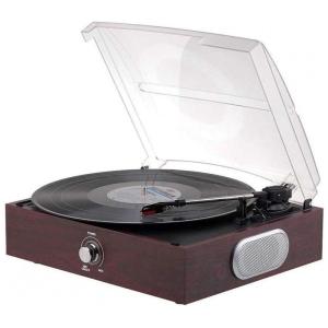 Vitrola Toca Discos Retrô 3 Velocidades com Bluetooth e Alto Falantes Embutidos, 110v, WSMLA, Marrom