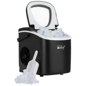Máquina de Gelo com Capacidade para 11 kg em 24H, Alça, Colher e Cesta de Gelo, 110V, Deco, Preta