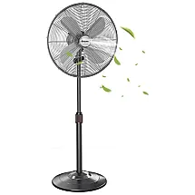 Ventilador de Coluna 3 Velocidades Ajustáveis, 110v, COSTWAY 24533US BK CYPE, Preto