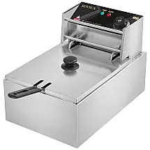 Fritadeira Elétrica Profissional 10 Litros de Capacidade, Aço Inoxidável, 110V 2500W, ROVSUN
