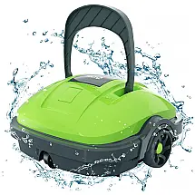 Robô Limpador de Piscina sem Fio com Sucção Potente e Motor Duplo, WYBOT WY1102, Verde