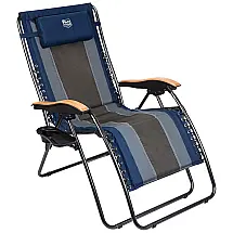 Cadeira Reclinável Ajustável Gravidade com Apoio de Cabeça, TIMBER RIDGE Zero Gravity, Azul