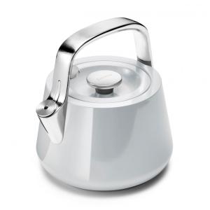 Chaleira de Chá Alcaravia Caraway 2 Litros em Aço Inoxidável com Apito, Cinza