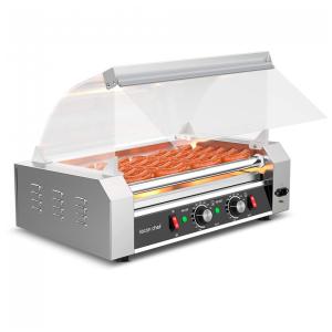 Máquina de Salsicha Profissional em Aço Inoxidável até 24 Unidades, 1200W, 110v, LECON CHEF, Prateado