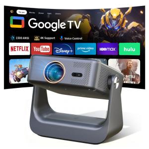 Projetor Smart TV GINCSRI Cinza Google TV Suporte 4K 1500 ANSI Foco Automático Z9 240V