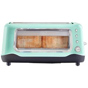 Torradeira, com 2 fatias, 1100W, verde agua, claro, claro, 110v, DASH DVTS501, Verde claro