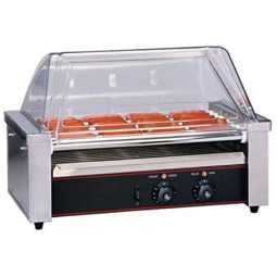 Máquina de Hot Dog Profissional Antiaderente até 20un Por Vez em Aço Inoxidável, 110V, WXHN, Prata