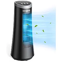 Ventilador de Mesa com 2 Velocidades, Silencioso, 110V 60W, PARIS RHONE, Preto.