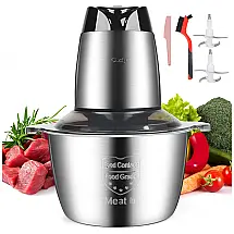 Processador de Alimentos 8 xícaras, 110V 500W, Owoky, Prata