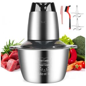 Processador de Alimentos 8 xícaras, 110V 500W, Owoky, Prata