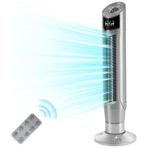 Antarctic Ventilador de Torre com 8 Velocidades, Temporizador e Controle Remoto, 110V