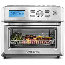 Fritadeira Airfryer, Forno Elétrico GTF7600, Digital 16 em 1, Aço Inoxidável, 110v, GOURMIA, Prateado