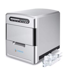 Máquina de Gelo LITBOOS, Produz 12kg, Dia 9 Cubos, 10 11 min, Prata 110V