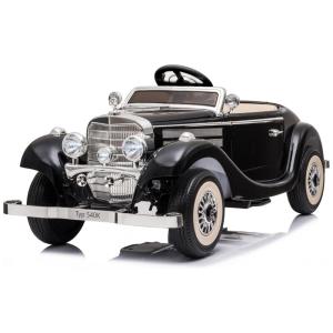 Carrinho Elétrico Infantil Mercedes Benz Licenciado 24V, 2 Lugares, 4WD, Controle Remoto, Modo Pai e Filho, Luzes LED, Bluetooth, Preto