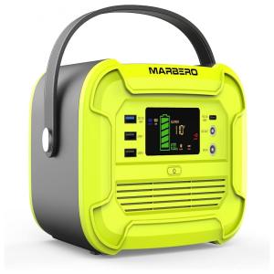 MARBERO Gerador de Energia Solar Portátil 300W 360W com 2 Tomadas AC 110V 297Wh 82500mAh