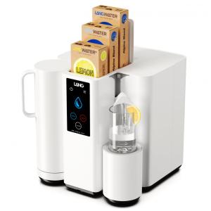 Purificador de Água LANGWATER The Well, Osmose Reversa, Remineralização Natural, Sabor Limão, Bancada, 1,5L, 3 Filtros, Branco