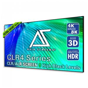 Tela de projeção fixa ALR 115" Akia Screens cinza 16:9 CLR4 4K 8K 3D para projetor ultracurto