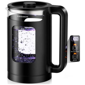 Chaleira Elétrica Z DESDÊMONA 1.5L em Aço Inoxidável com Controle Inteligente de Temperatura e 5 Leds, 110v, Z DESDEMONA, Preto