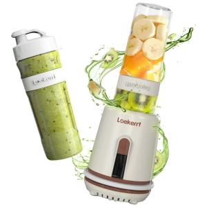 Liquidificador Portátil 600mL com Garrafa Esportiva, 300W, 110v, LAEKERRT, Branco