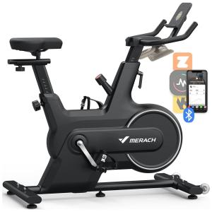 Bicicleta Ergométrica Magnética com Suporte para Tabletes e Bluetooth, MERACH MR 667, Preto