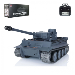 Tanque de Guerra TOUCAN RC HOBBY German Tiger I 3818 com Controle Remoto, Escala 116, Azul