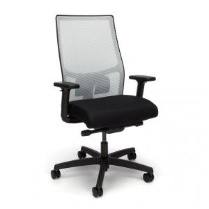 Cadeira de Escritório Ergonômica Giratória com Encosto Médio, I2M2AFLC10TK, HON I2M2AFLC10TK, Cinza