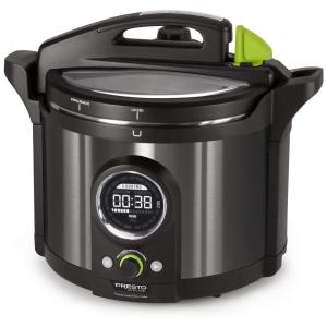 Nacional Panela de Arroz Elétrica 10L Painel Digital, 110v, NATIONAL PRESTO 02143, Preto