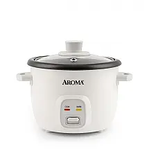 Panela de Arroz Elétrica até 4 xícaras não Cozidas, 110V 250W, Aroma Housewares, Branca