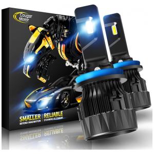Kit Xenon Lâmpadas LED Frio 12000 Lumens 6500K, 2 Peças, COUGAR MOTOR H11H8 H9, Preto
