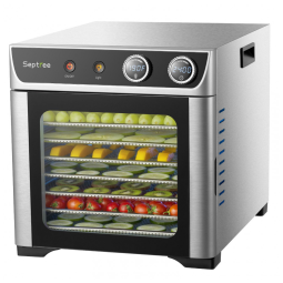 Desidratador de Alimentos Comercial Septree, Espaço amplo para secar mais de 6,8kg de carne crua de uma vez, secador de alimentos para