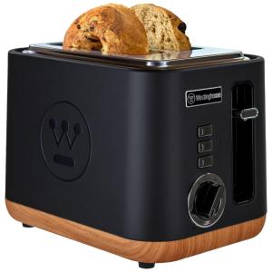 Torradeira Elétrica 2 Fatias com 6 Níveis de Tostagem, 110V 900W, Westinghouse, Preta