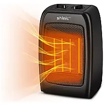 Aquecedor Elétrico Portátil Silencioso e com Aquecimento Rápido, 750 00W, 110v, SHINIC FP442 15, Preto